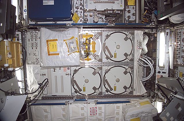 The installation of Minus Eighty-Degree Laboratory Freezer for ISS (MELFI)