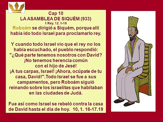 El Cisma norte sur (Israel-Judá)