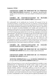 Sentencia C-293/10 - CONVENCIÓN SOBRE LOS DERECHOS DE LAS PERSONAS CON DISCAPACIDAD