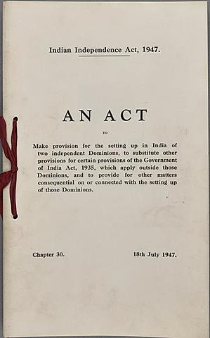Indian Independence Act of 1947