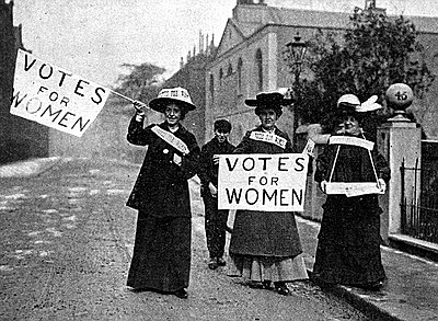 Women’s joining the Workforce and the right to vote