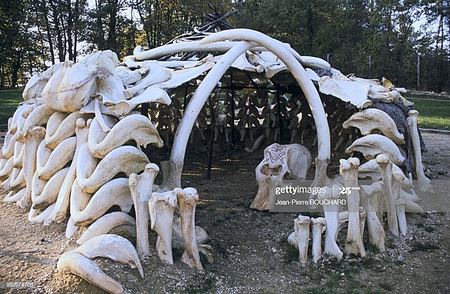 Estructura de huesos de mamut