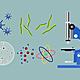 Vector collection of a biology icon illustration