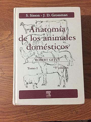 Publicación del libro "Anatomía de los animales domésticos"