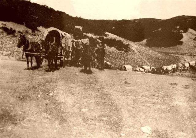 Scouts for the first Mormon wagon train entered Salt Lake Valley. July 23, 1847.