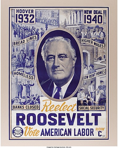 Roosevelt introduces "New Deal"