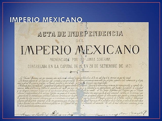 PRIMER IMPERIO MEXICANO