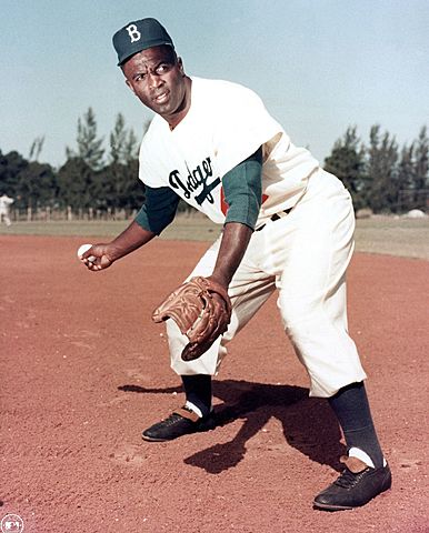 Jackie Robinson Becomes First African-American in MLB