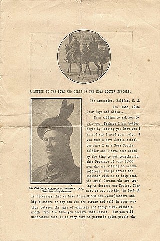 Lt. Col. Borden's Letter