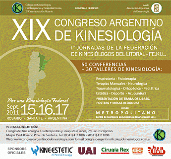 Primer jornada de la Federacion de Kinesiologos del Litoral