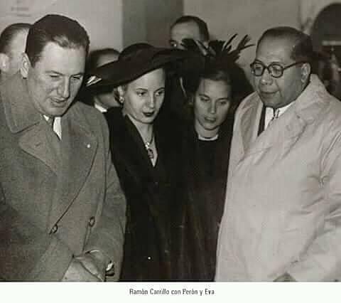 Eva Peron, Juan D.Peron y Ramon Carrillo