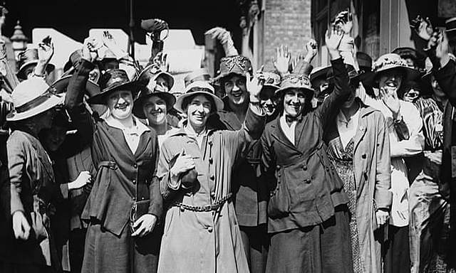 Women making steps toward equality