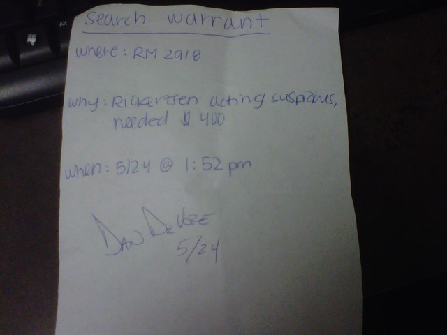 Get a Search Warent