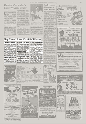 Arthur Miller vs. Wooster Group