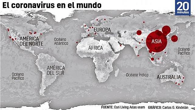 casos fuera de China