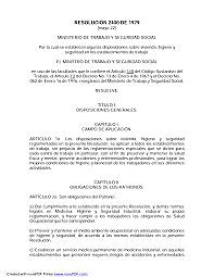 Resolución 2400 de 1979