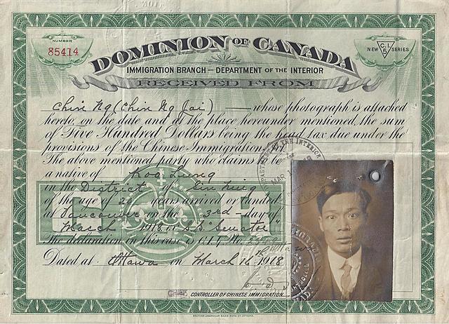 Chinese Head Tax in Canada