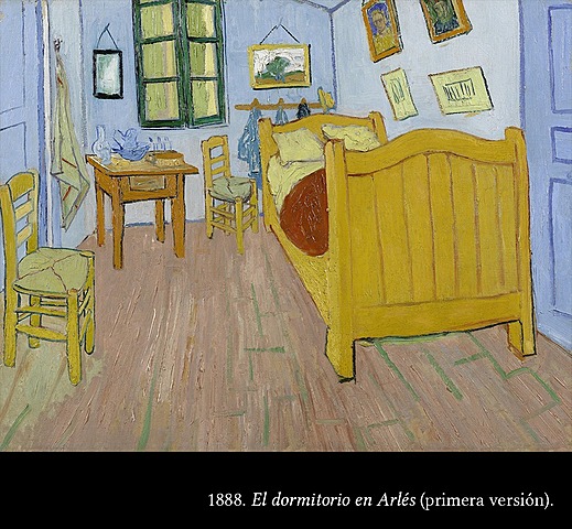 la primera versión de El dormitorio en Arlés