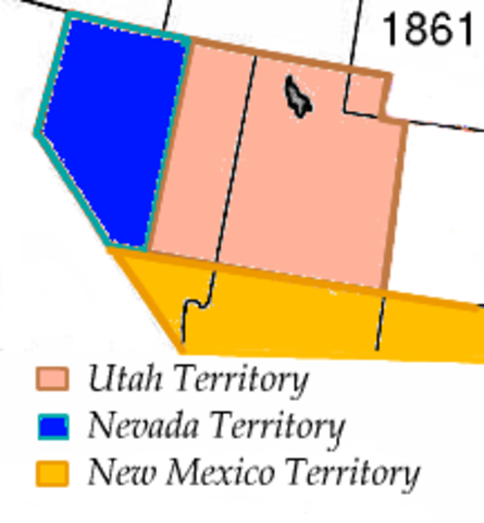 Utah becomes a territory