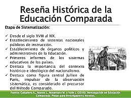 La etapa descriptiva