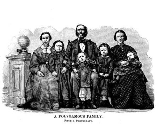 the mormons permitted members of their religon to protect polygamy