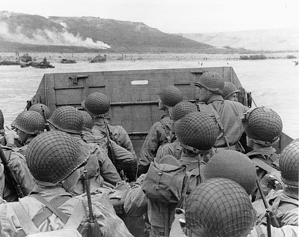 U.S. British, and Canadian troops successfully land at the Normandy beaches