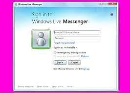 Aparece Microsoft msn Messenger