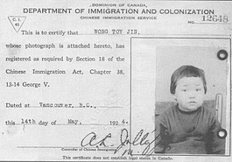 Chinese Immigration Act of 1923