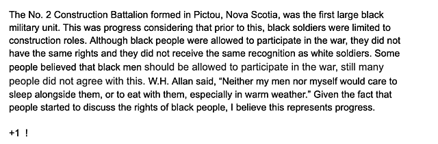 First Large Black Military Unit in Canada (+1  !)