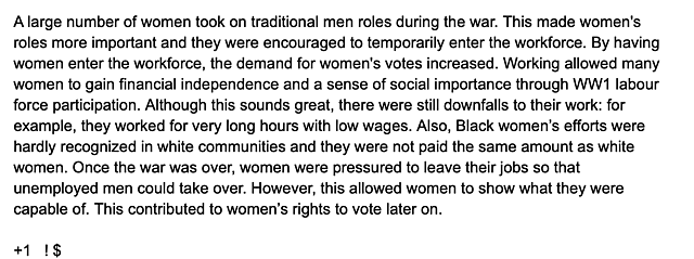 Women on the Home Front (+1   ! $)