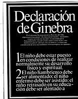 Declaración de Ginebra - Derechos del Niño
