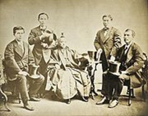 Emperor Meiji consolidates the political