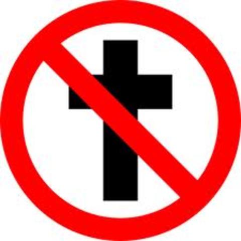 Christianity banned in Japan