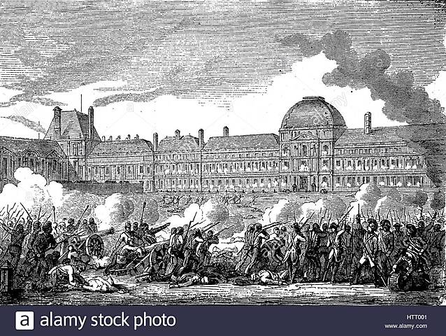 Louis and family are imprisoned- insurrection