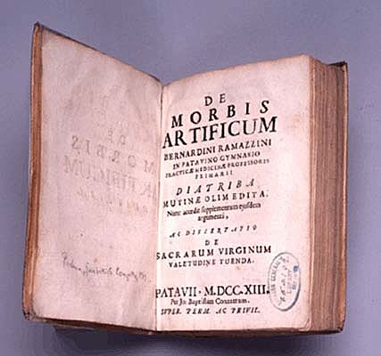 Bernardino Ramazzini - libro De norbis artificum diatriba