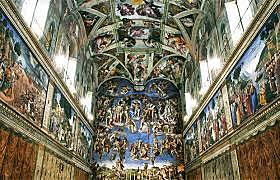 Miguel Ángel comienza a pintar el techo de la capilla Sixtina. La obra es una de las mas representativas del renacimiento cultural