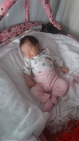 Al nacer mi otra sobrina.