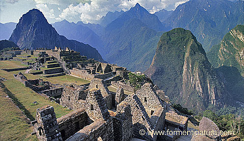 Construcción de Machu Picchu.