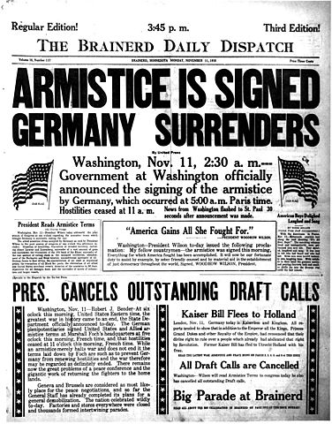 +2 Armistice decloaration