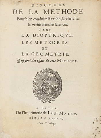Le discours de la méthode(1637)