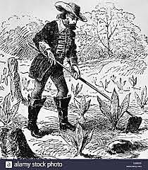 John Rolfe Plants Tobacco
