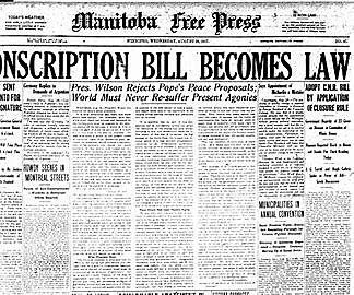 Conscription Crisis (-2) Political Event