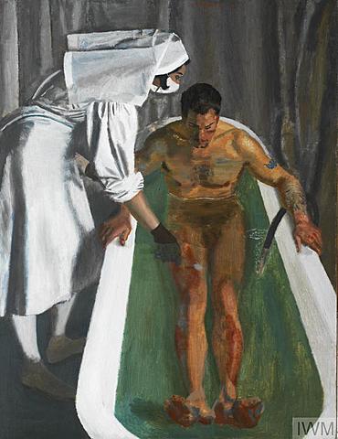 "A saline bath, RAF hospital"