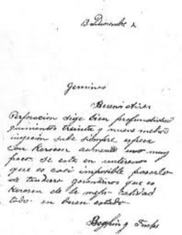 Primer mensaje telegráfico que se recibio en Bogotá