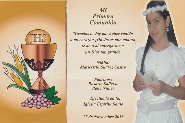 My first communion