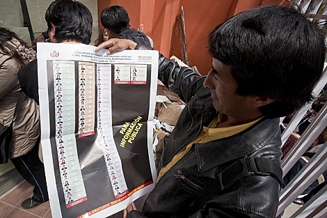 Bolivians voted for judgeships