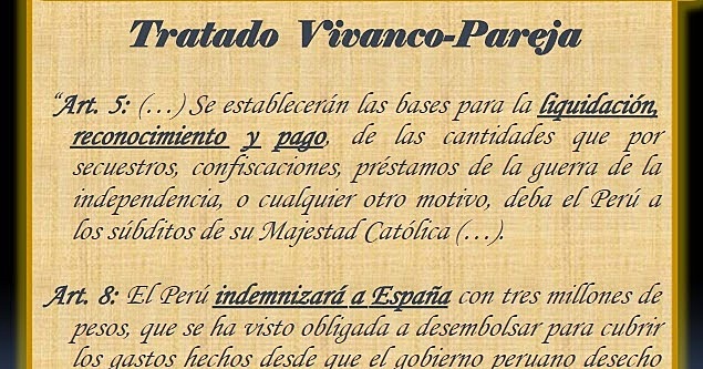 Firmado del Tratado Vivanco-Pareja