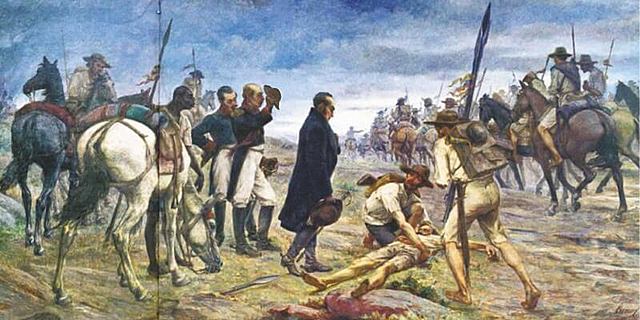 Arrival of Independence troops to Tunja