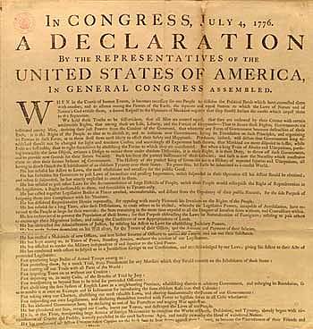 The declaration of independence