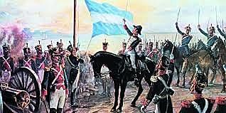 Primer izamiento de la Bandera